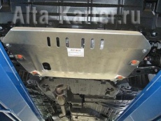 Защита алюминиевая Alfeco для картера и КПП Toyota Highlander I 2000-2007